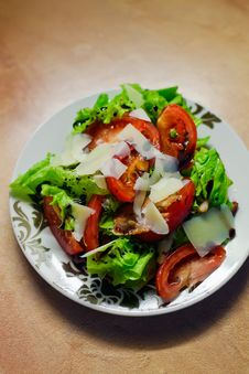 Vegetable Salad With Parmesan Stock Images Vegetable Salad With Parmesan Stock Images
