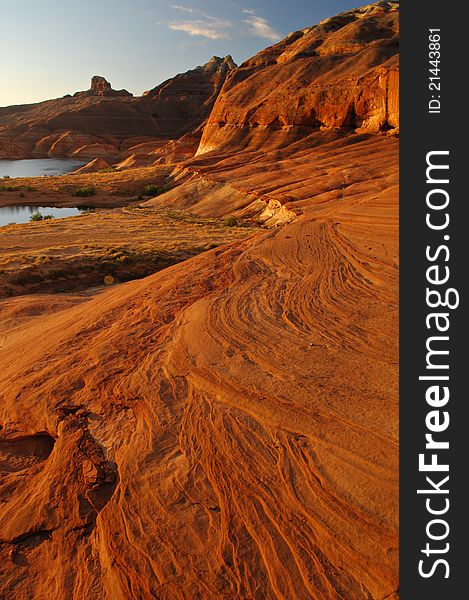 Red Sandstone Formations Lake Powell