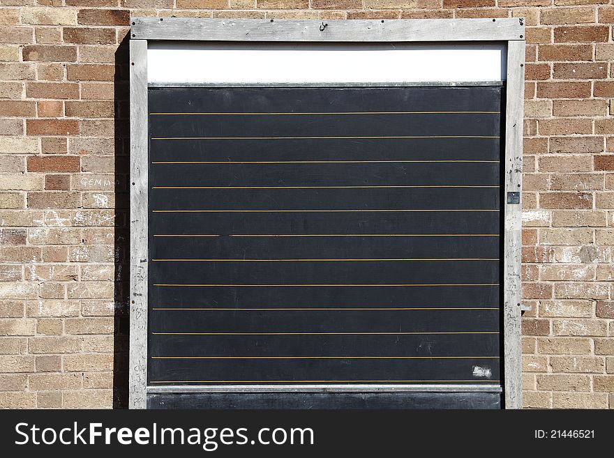 Black chalk board wall background.