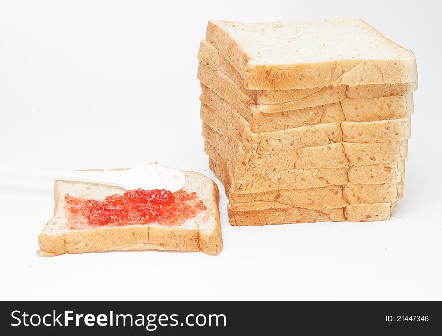 Strawberry jam bread with berry flavors. Strawberry jam bread with berry flavors.