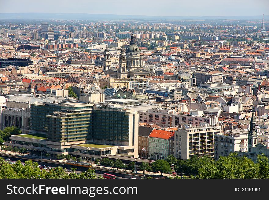 Budapest, Hungary, from fortress Citadel