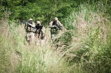 Rebel Soldiers On Patrol Stock Photography Rebel Soldiers On Patrol Stock Photography