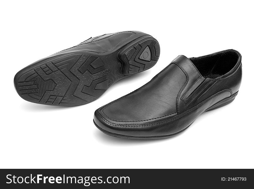 Pair Of Black Man S Shoes