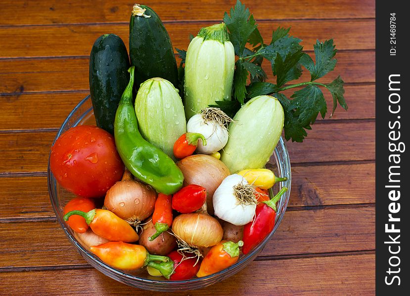 Different fresh vegetables are a source of healty nutrition. Different fresh vegetables are a source of healty nutrition