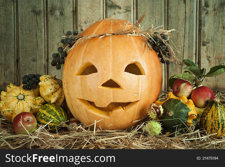 Still Life with Jack O'lantern. Still Life with Jack O'lantern