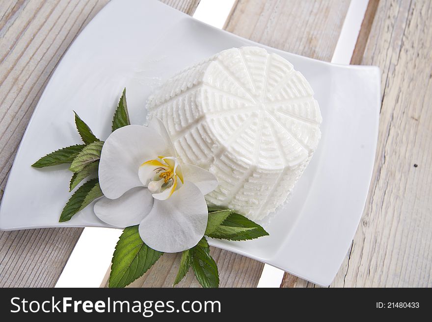 Italian cuisine from milk ricotta. Italian cuisine from milk ricotta