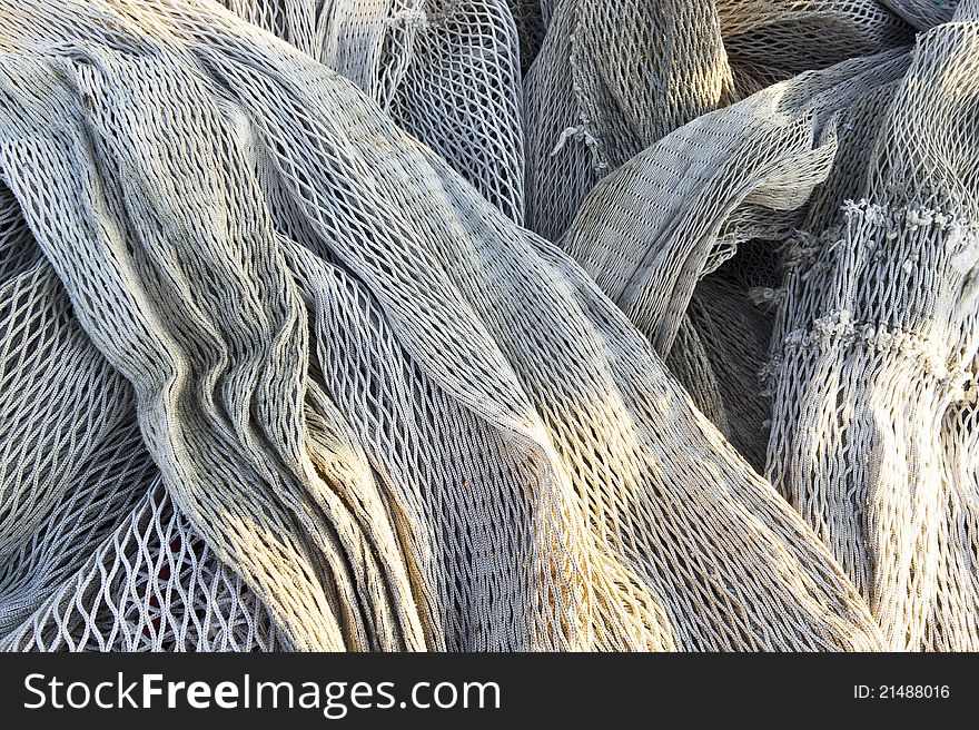 Detail of a fishing net