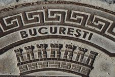 Manhole Cover In Bucharest, Romania Royalty Free Stock Images Manhole Cover In Bucharest, Romania Royalty Free Stock Images