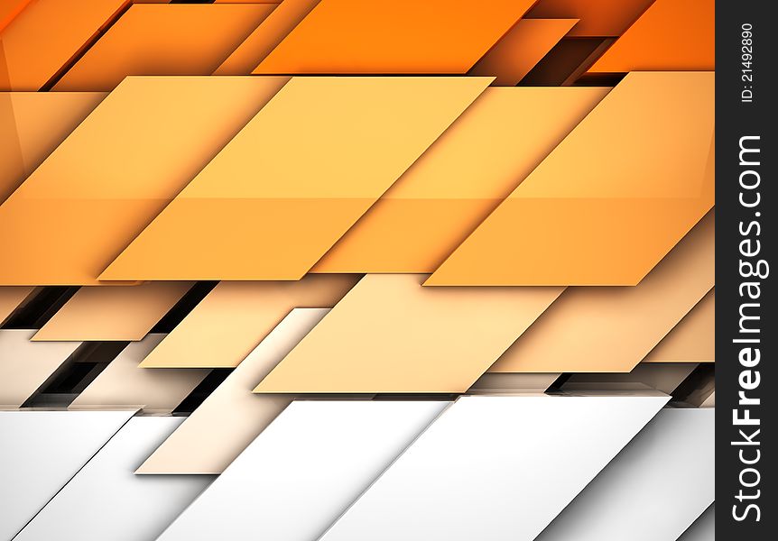 Orange geometric shapes abstract background