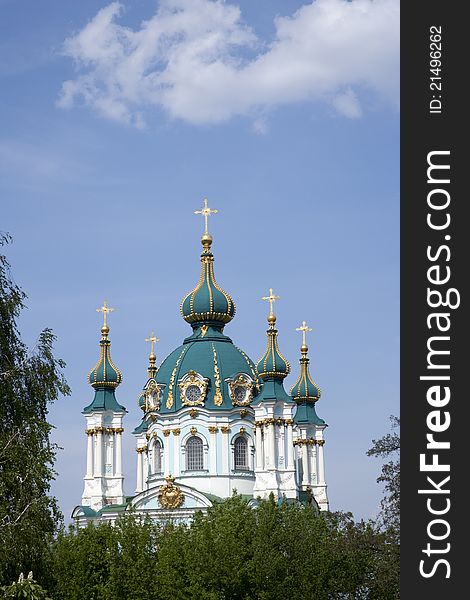 St. Andrew's church in Kyev, Ukraine