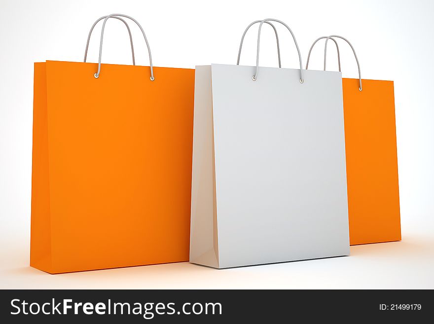 Paper bags for shopping or sale