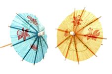Paper Umbrellas Stock Image