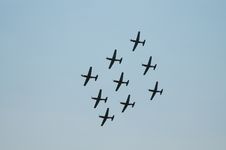 Swiss Swiss Military Airshow - Formation Flight Stock Images