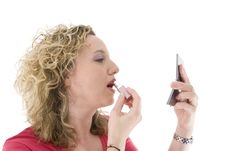 Blonde With Lipstick Stock Photography Blonde With Lipstick Stock Photography