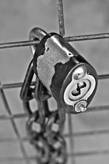 Locked Fence With Chain Royalty Free Stock Image Locked Fence With Chain Royalty Free Stock Image