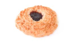 A Cookie With Jam Stock Photo A Cookie With Jam Stock Photo