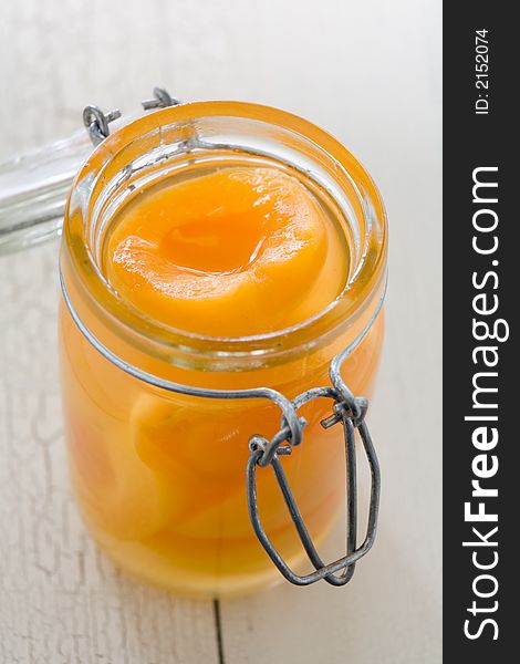 Peaches Mason Jar