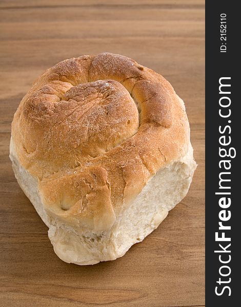 Fresh baked peasant bread, white bread