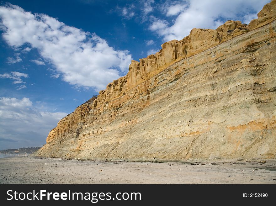 An image of the cliffs that flank Torrey Pines State Reserve Park. An image of the cliffs that flank Torrey Pines State Reserve Park