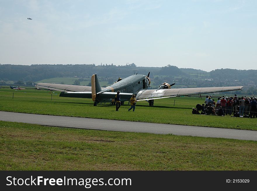 Swiss Military Propeller Airplane