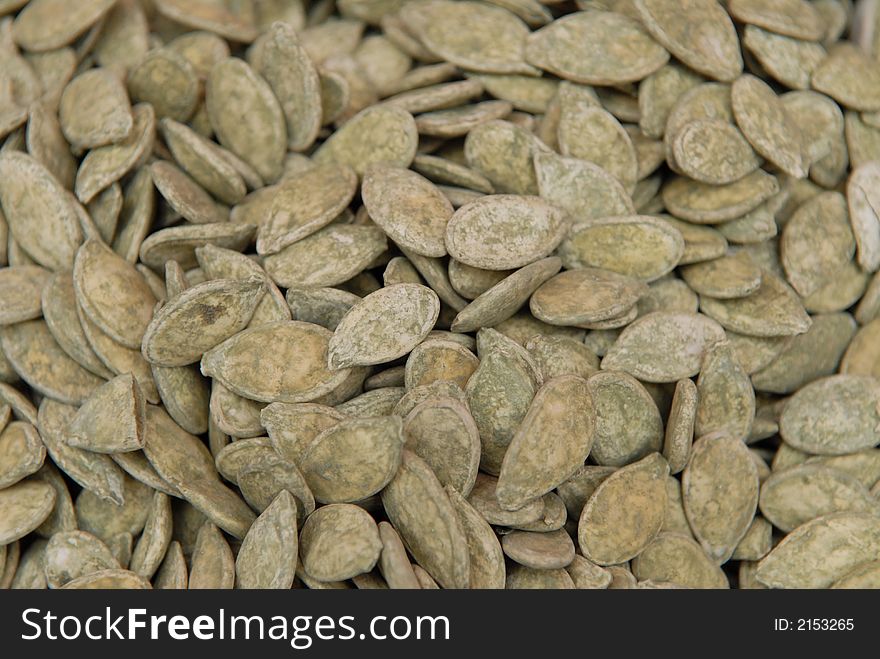 Small melon seeds sell in the market