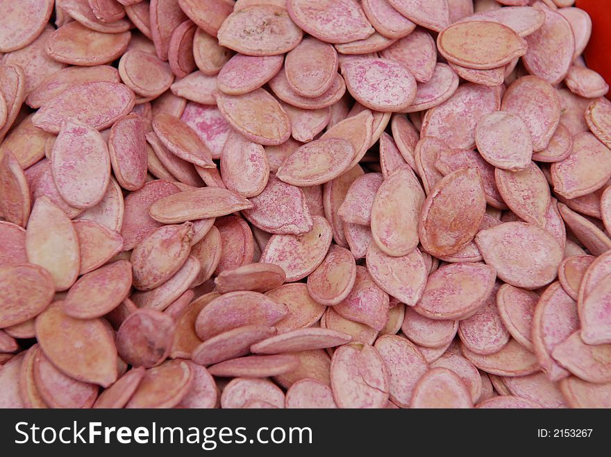 Small melon seeds sell in the market