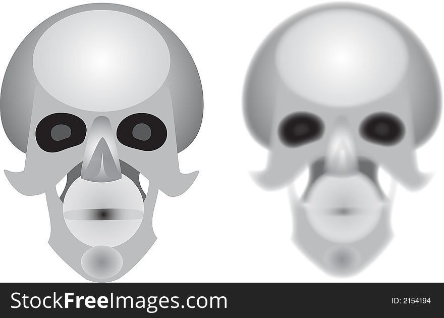 Skull, cranium of human, skeleton,