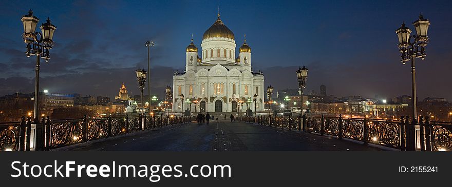 Evening view at crist the savor cathedral