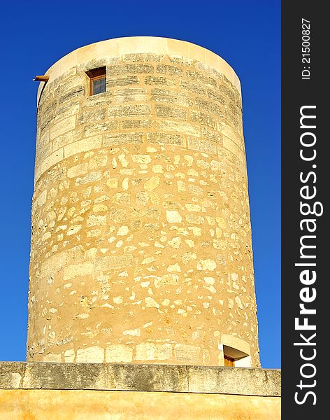 Old Windmill Tower in Majorca (Balearic Islands - Spain)
