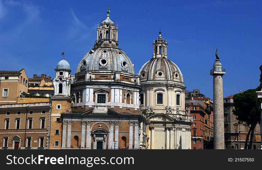 Trajan S Column And Basilica.