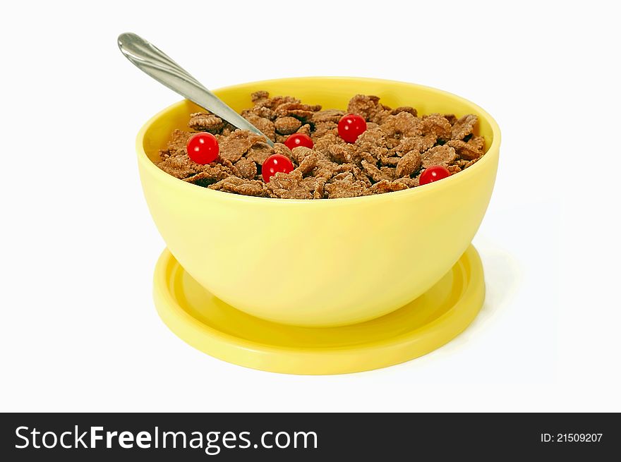 Chocolate Cornflakes With Berries