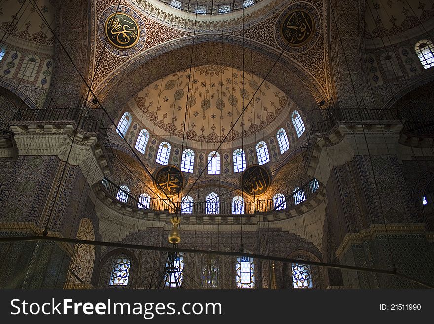 Cupola of New mosque in Istanbul, Turkey