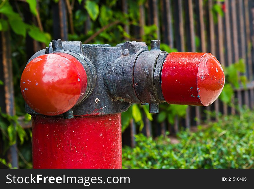 Fire hose on a luxury hotel. Fire hose on a luxury hotel.