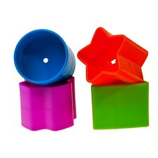 Colorful Baby Multishaped Plastic Toys. Stock Photography Colorful Baby Multishaped Plastic Toys. Stock Photography