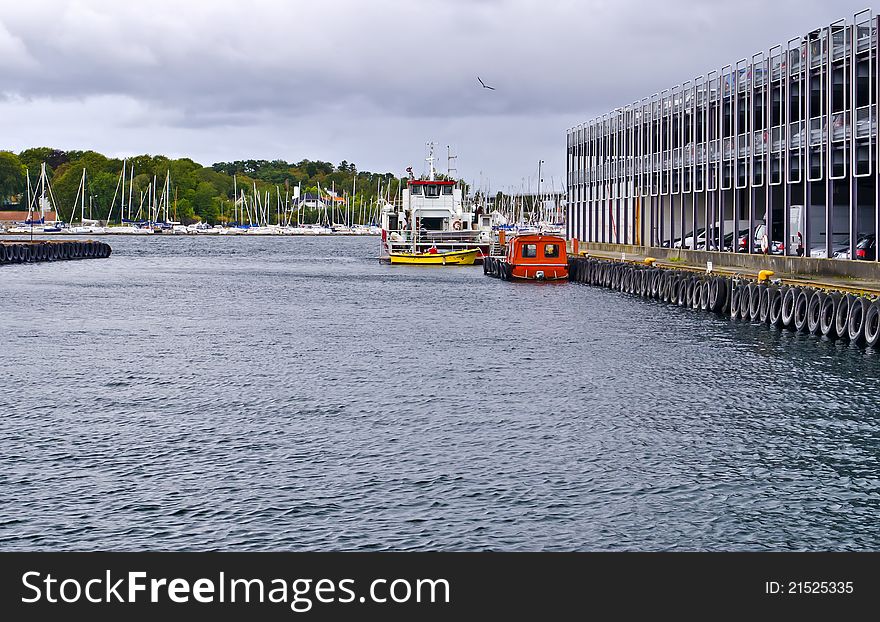 Cars parking in port of Stavanger, Norway