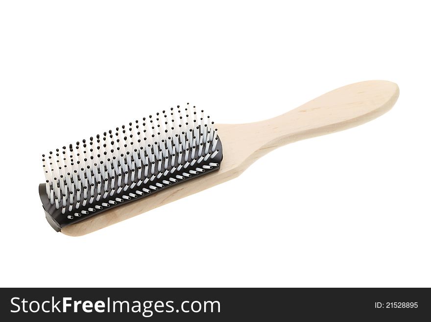 Hair brush isolated on white background. Hair brush isolated on white background