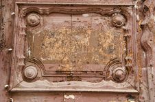 Ancient Wooden Door Fragment. Royalty Free Stock Image Ancient Wooden Door Fragment. Royalty Free Stock Image