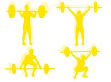 Lifting Weights Silhouette Royalty Free Stock Images Lifting Weights Silhouette Royalty Free Stock Images