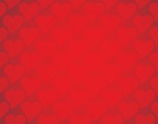 Red Hearts Background Royalty Free Stock Image