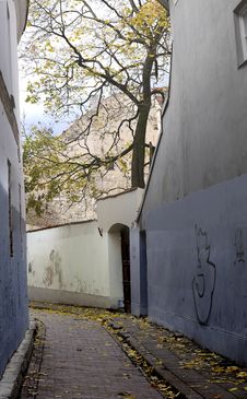 Old Town Street In Vilnius, Lithuania Stock Photos Old Town Street In Vilnius, Lithuania Stock Photos