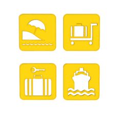 Transport And Travel Icons Stock Image