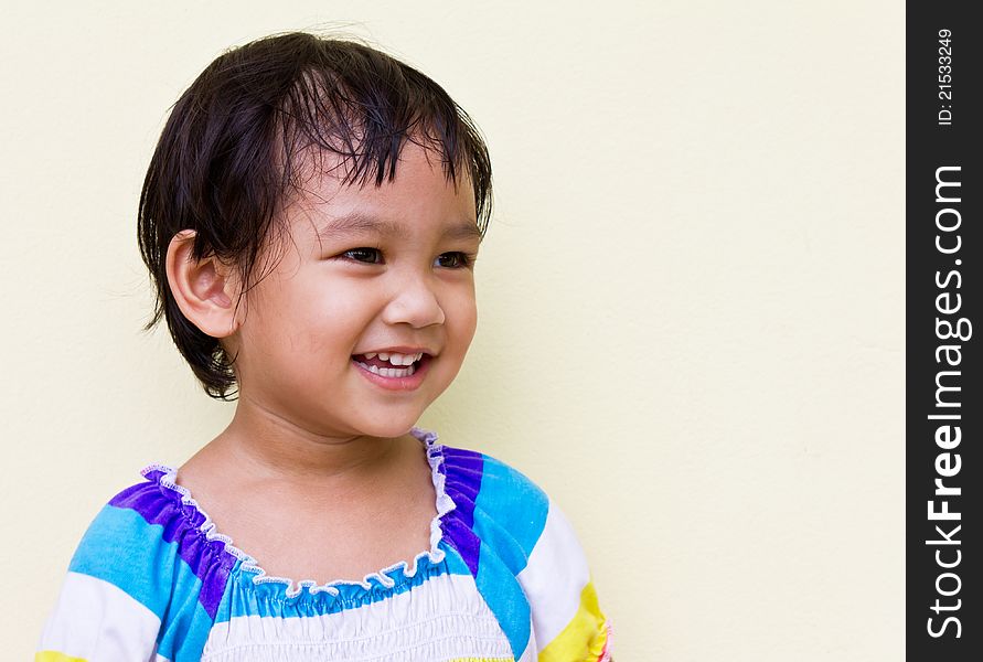 Thai child smile bright and natural. Thai child smile bright and natural.