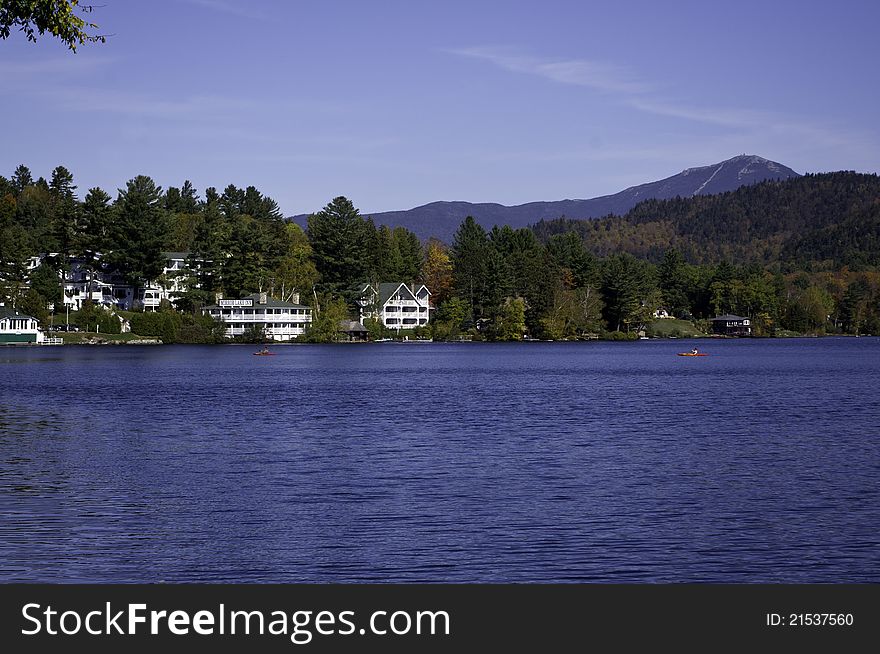 Fall in the Adirondack Mountains around Lake Placid, Keene, North Elba