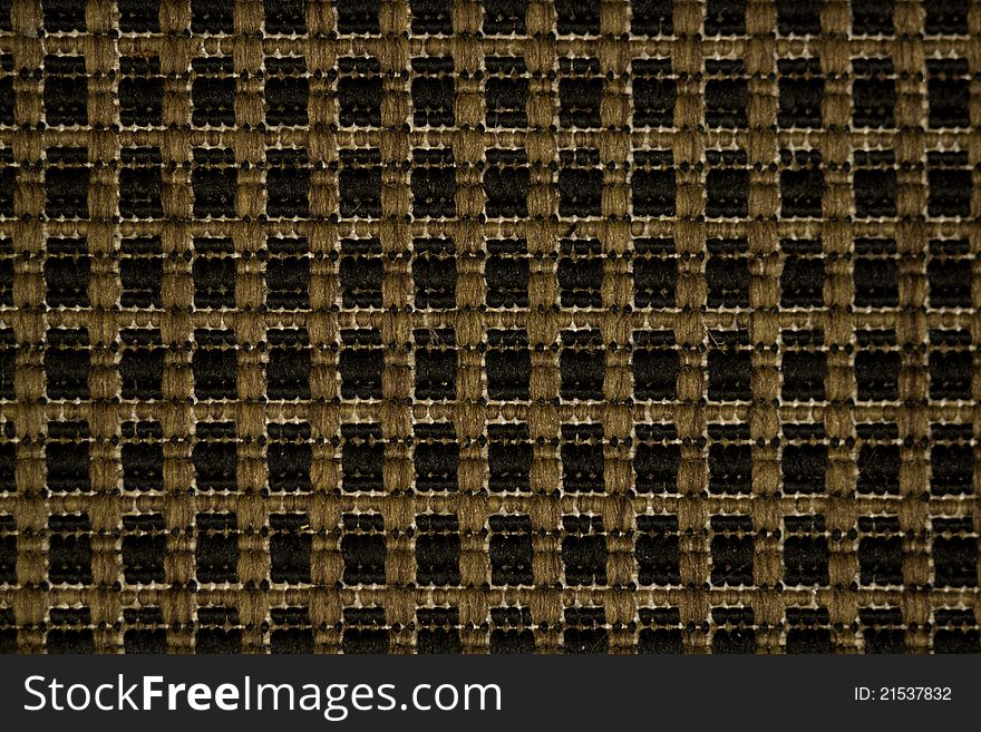 Square pattern of fabric mat. Square pattern of fabric mat.
