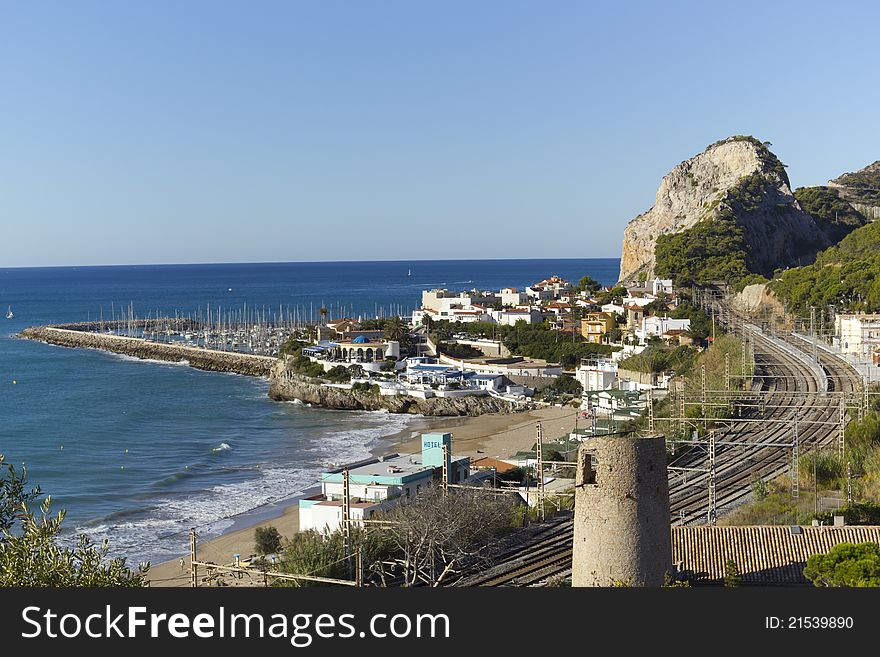 Views of the coastal village of Garraf, Barcelona. Views of the coastal village of Garraf, Barcelona