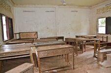 Forgotten Classroom Royalty Free Stock Image Forgotten Classroom Royalty Free Stock Image