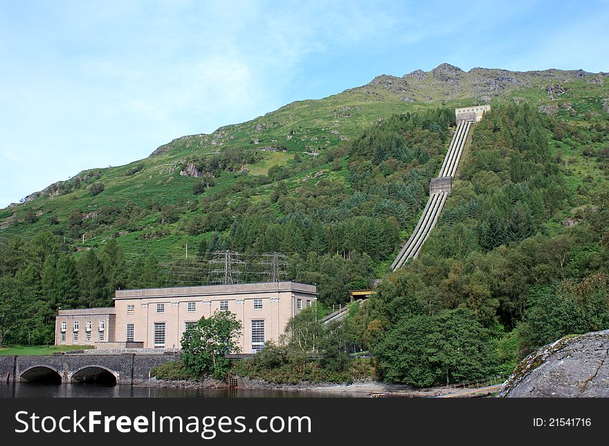 A Highland Hydro Electric Generating Power Station. A Highland Hydro Electric Generating Power Station.