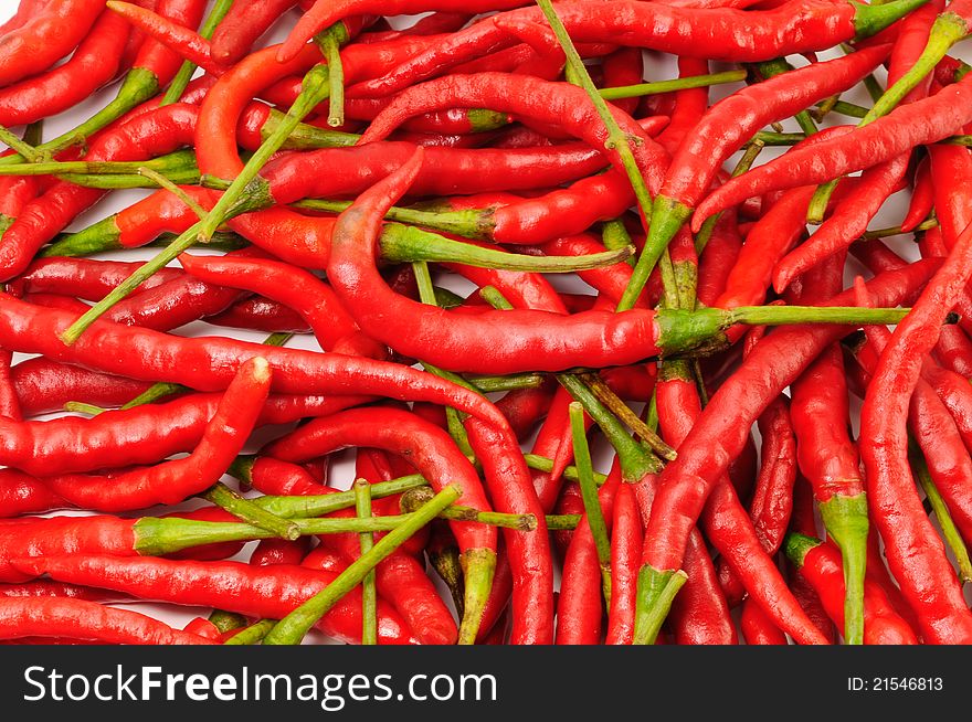 Red hot chili pepper background