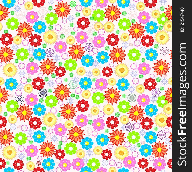 Flower Background Design In Vector