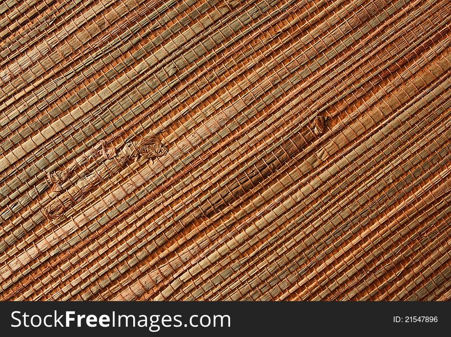 Natural wall-paper from a grass